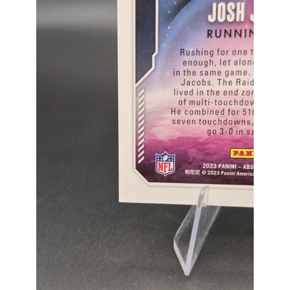2023 Panini Absolute Josh Jacobs #SG-11 Star Gazing Orange /75 Packers Raiders